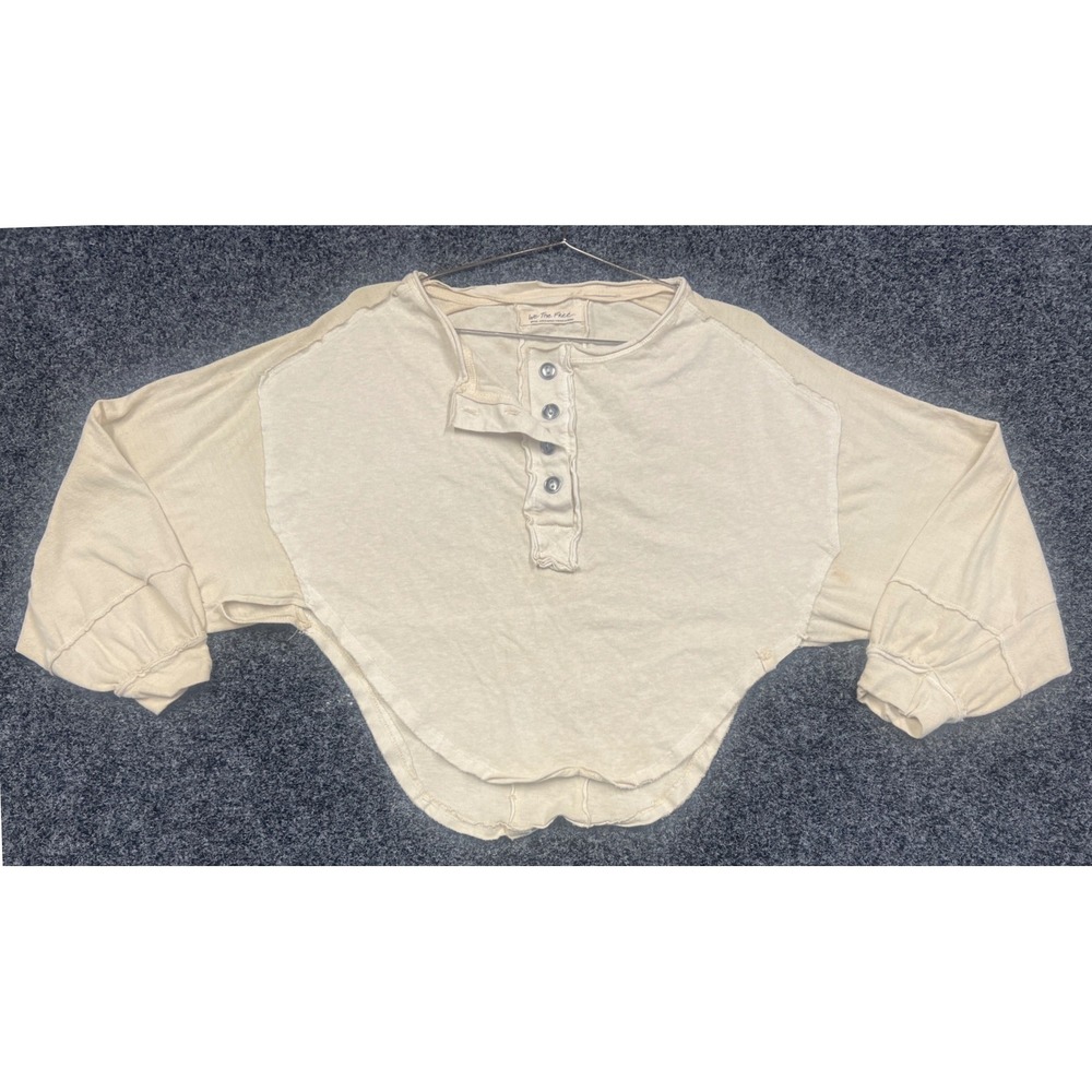 We The Free Henley S Ivory One Of The Boys Oversized Dolman Boho Top Cotton